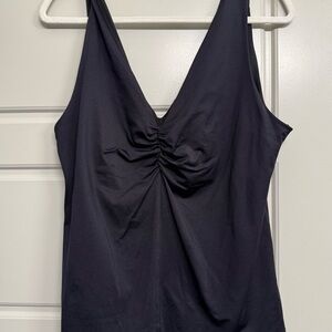 H&M Black Ruched Tank Top